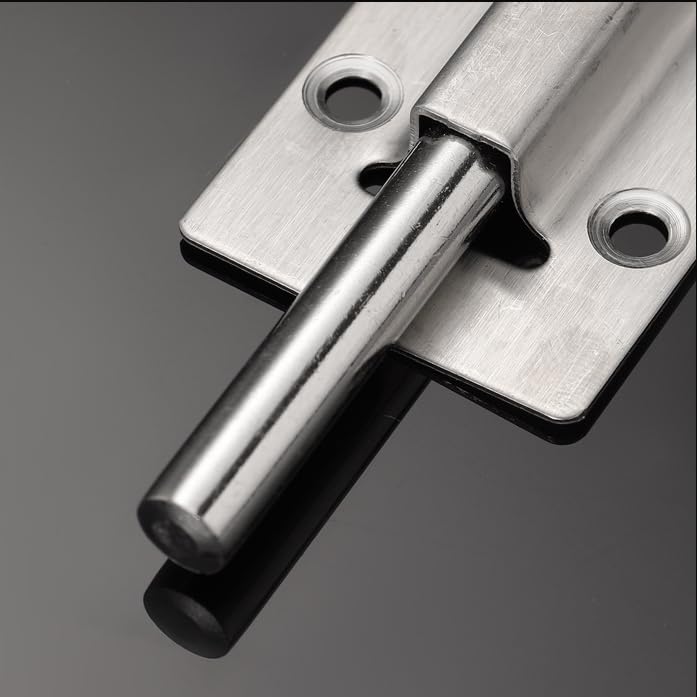 QWAQi outdoor gate security latch on a metal gate