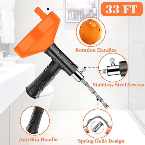 Qwatuy ergonomic pistol grip simplifies use for comfortable extended cleaning sessions.