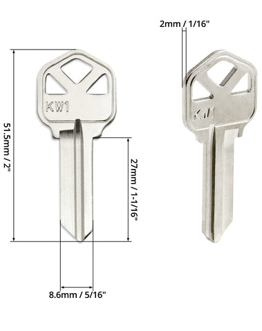The 100-pack key blanks kit from QWORK keeps spares on hand for locksmiths.