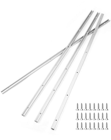 6063 aluminum with anodized finish offering rust resistance