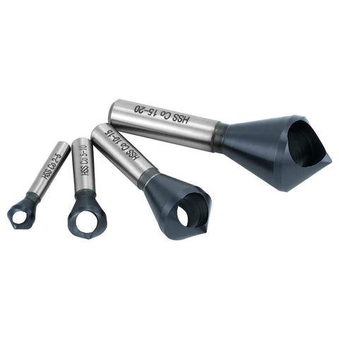 QWORK 90-degree countersink angle for clean, sharp chamfers.