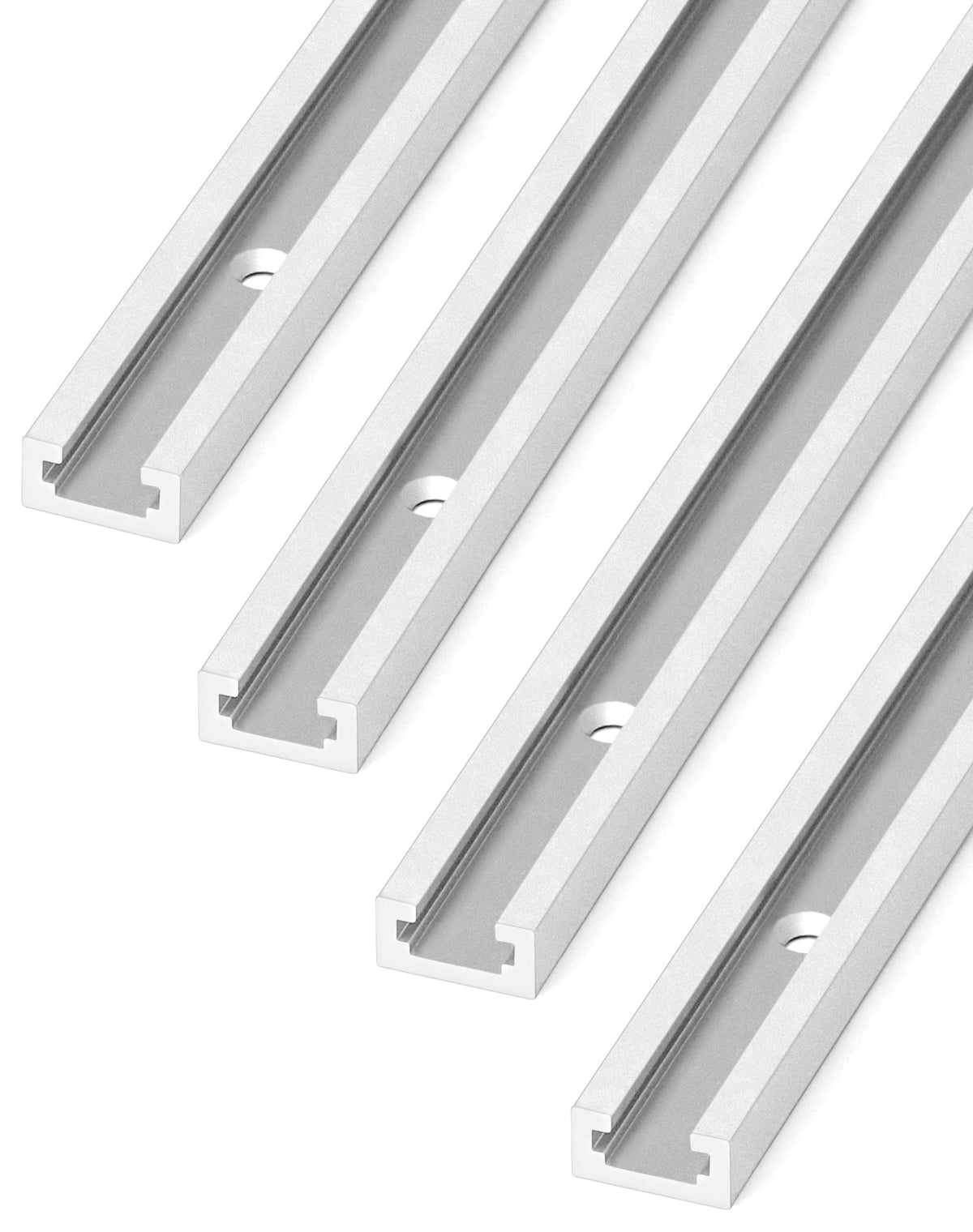 QWORK aluminum T track 36-inch rail in assembly view for precision fits