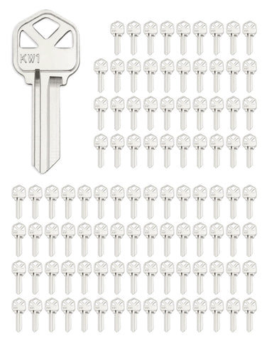 QWORK blank key blanks in brass, ready for KW1 compatibility and easy duplication.