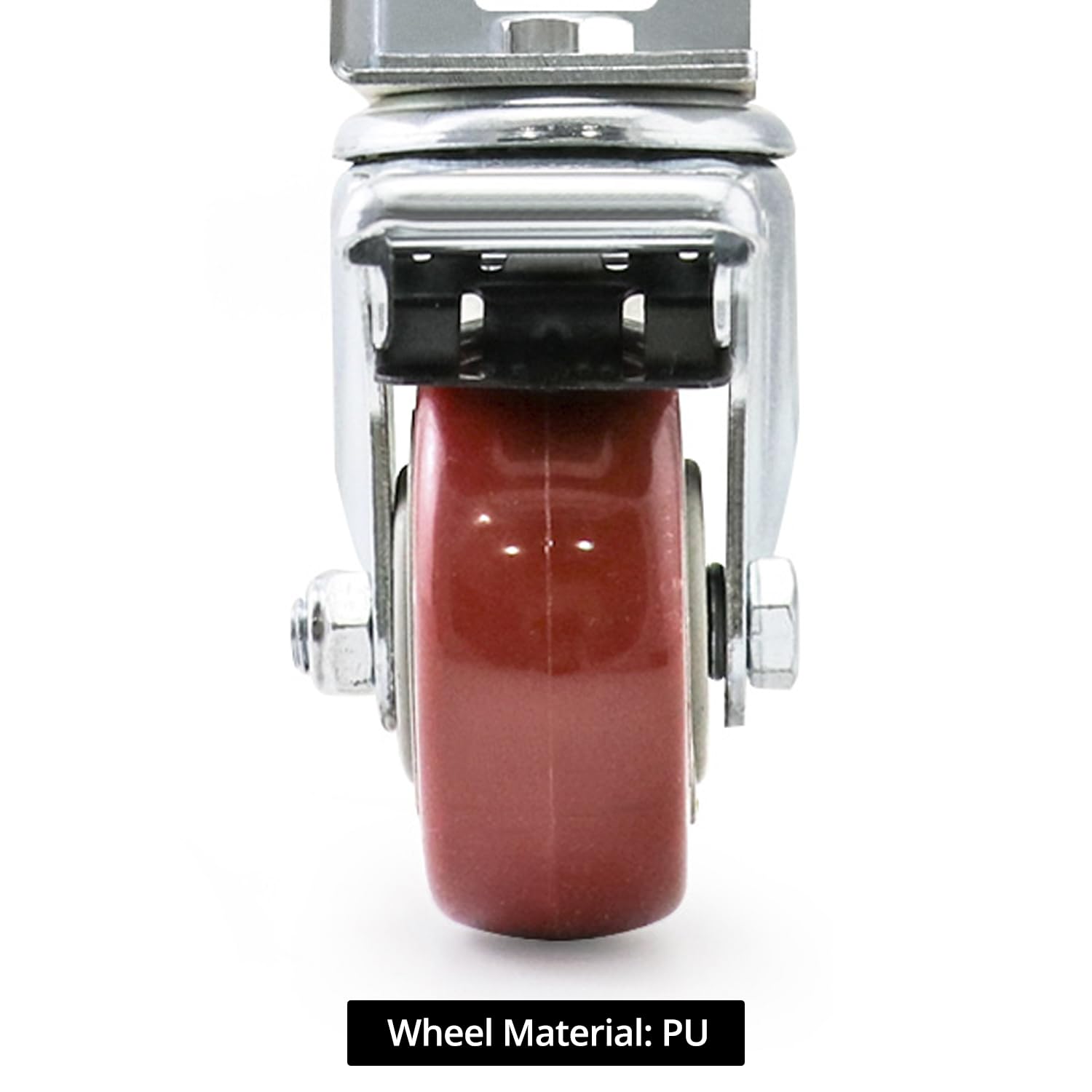 QWORK caster wheels provide quiet movement with ball bearings.