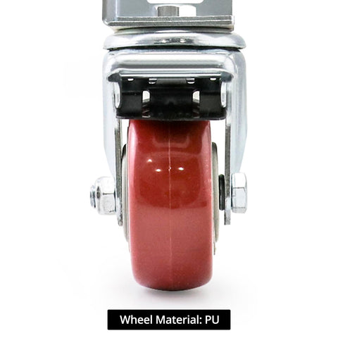QWORK caster wheels provide quiet movement with ball bearings.