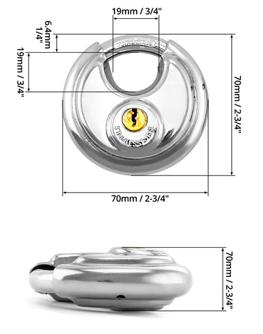 QWORK stainless steel padlock durability for long-lasting outdoor use.