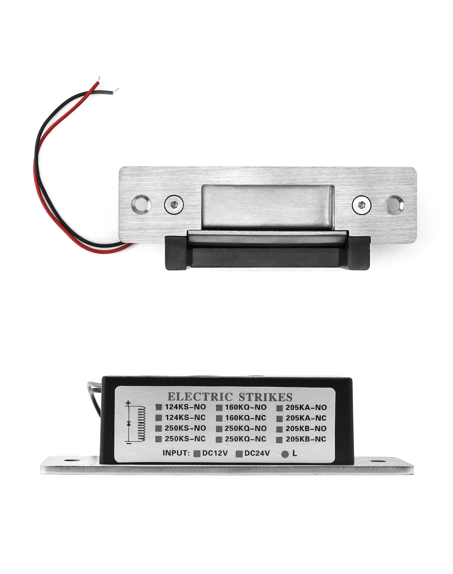 QWORK installation holes with mounting hardware on door frame