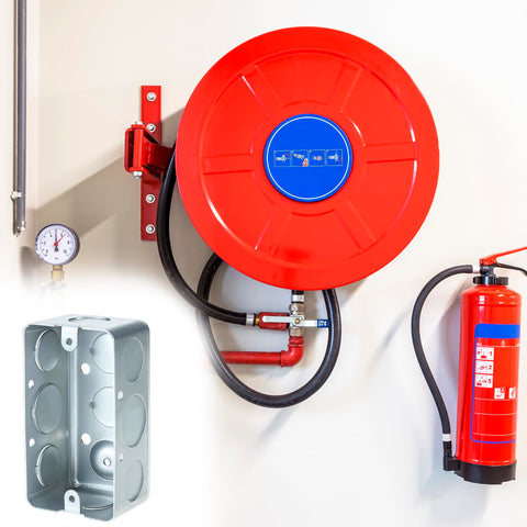 QWORK fire-rated compatibility label indicating 2-hour wall safety.