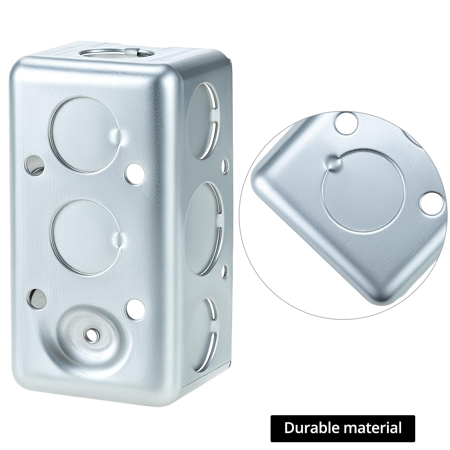 QWORK 12-pack top view shows overall depth and mounting holes.