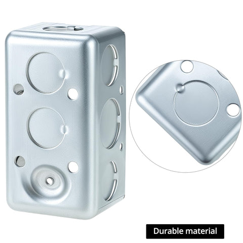 QWORK 12-pack top view shows overall depth and mounting holes.