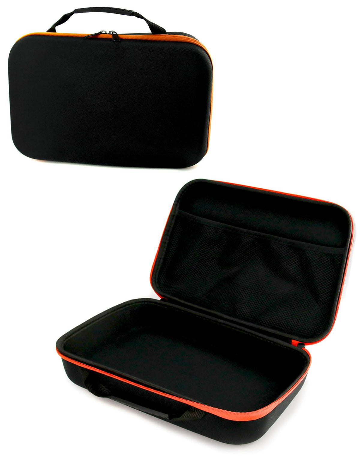 QWORK hard storage case closeup of durable oxford shell protecting gear