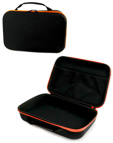 QWORK hard storage case closeup of durable oxford shell protecting gear