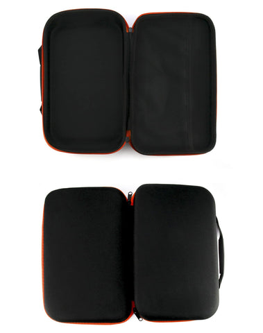 QWORK hard storage case interior mesh pocket keeps small parts organized