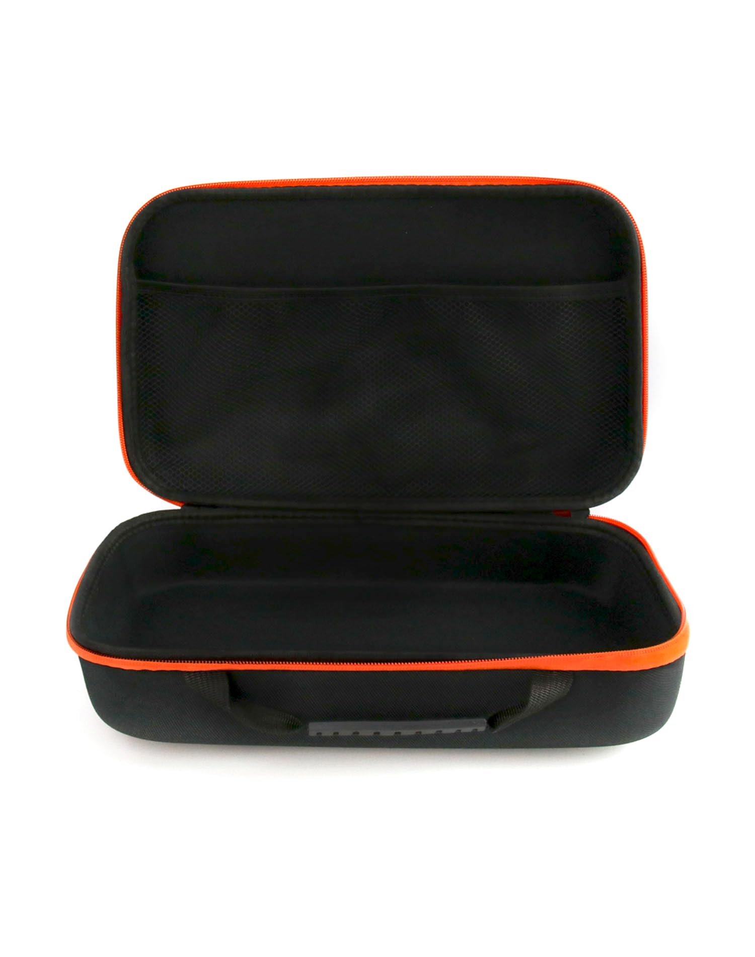 QWORK hard storage case side view showing compact portable design