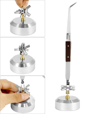 QWORK heatproof insulated tweezers protect hands during hot work.