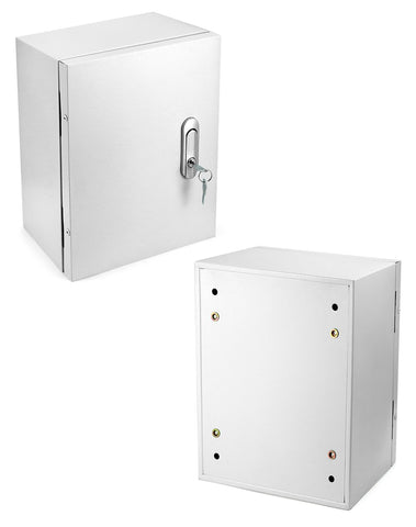 QWORK outdoor box lid with lock demonstrating secure access.