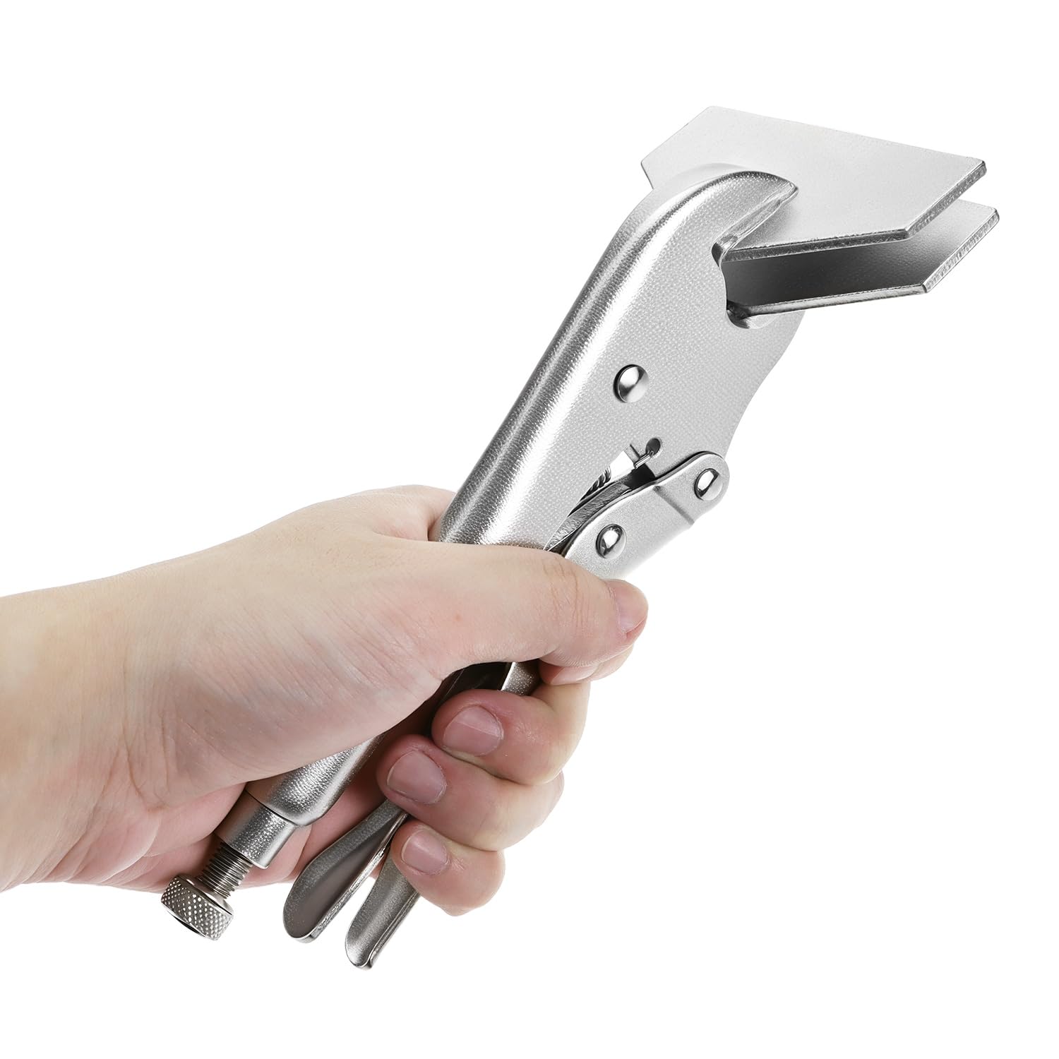 QWORK locking sheet metal clamp 8in 2-pack suits professional workloads