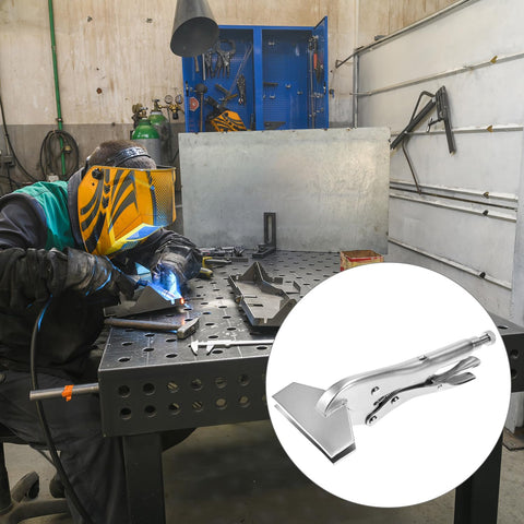 QWORK locking sheet metal clamp 8in classic trigger release enables quick secure transitions