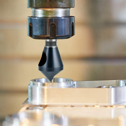 QWORK countersinks work with metal, stainless steel, copper, wood, and fiberboard.