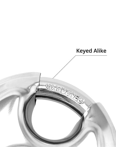 QWORK padlock shackle 3/8 inch for secure gate and storage entry.