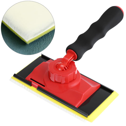 QWORK 4-inch edge trimmer with guide wheels for precise baseboard edges.