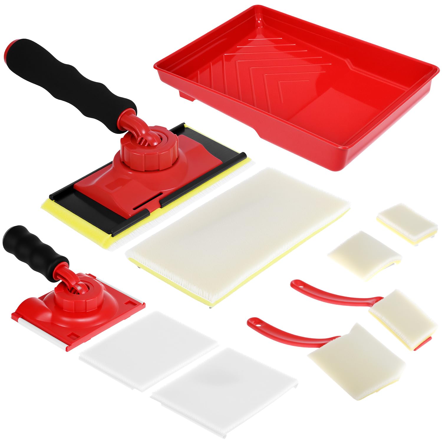 QWORK Paint Edger Kit 7-inch pad for smooth wall coverage.