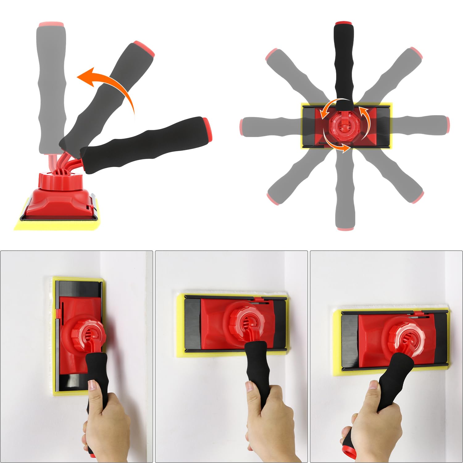 QWORK paint tray keeps paint loading steady for even coats.