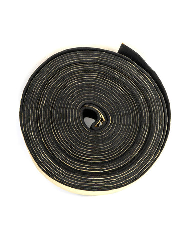 QWORK pipe wrap adhesive application on a cold pipe, reducing condensation risk.