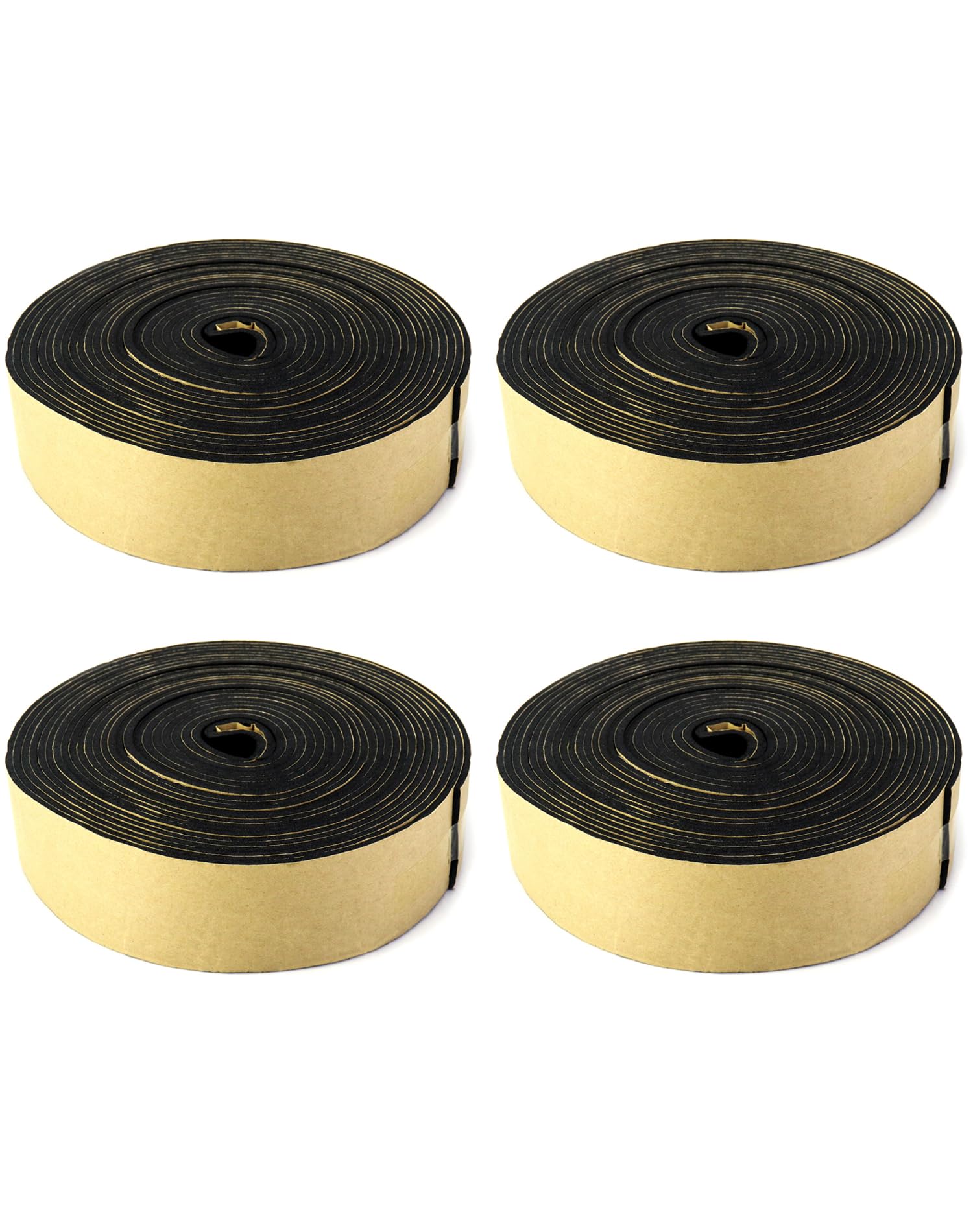 QWORK pipe wrap insulation pack front view showing compact four-pack for versatile pipe protection.