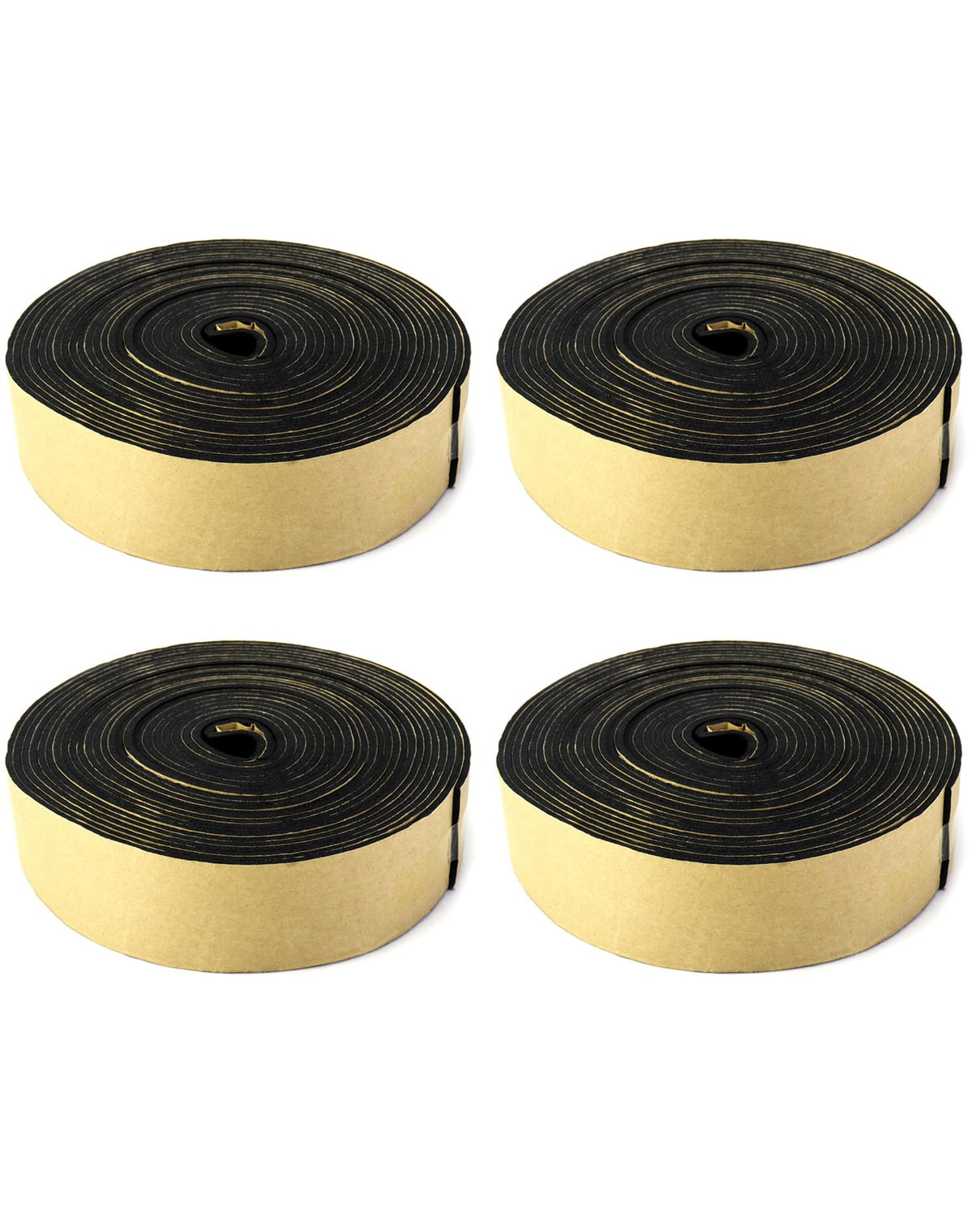 QWORK pipe wrap insulation pack front view showing compact four-pack for versatile pipe protection.