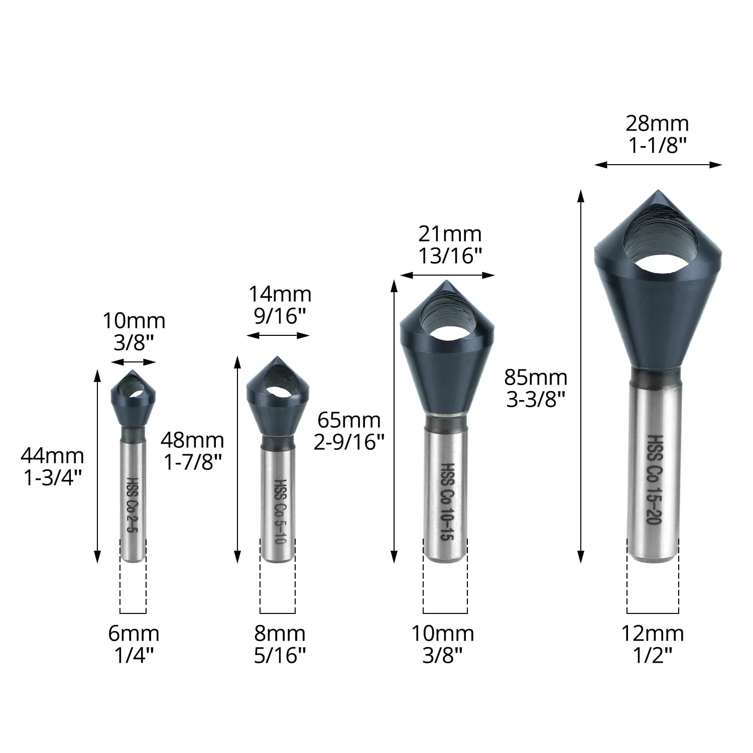QWORK rapid chip ejection design supports smoother drilling.