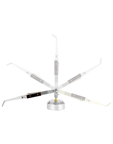 QWORK rotating base accessory adds 360° positioning versatility.
