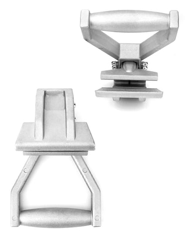 QWORK serrated clamps gripping carpet securely during pull