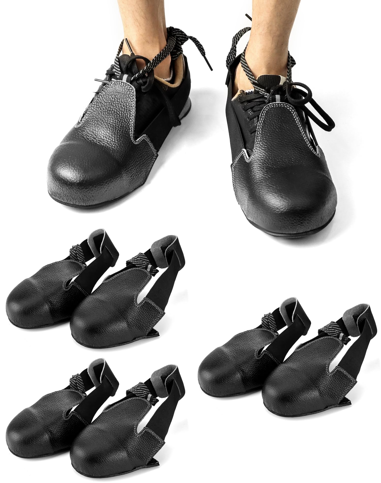 QWORK four-pair safety overshoes pack shot