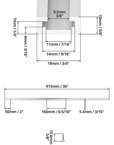 QWORK T track hardware and screws for quick mounting
