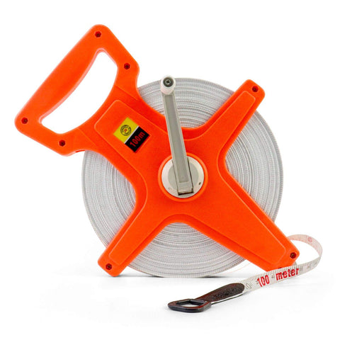 QWORK open reel tape measure 330 ft for field measurement