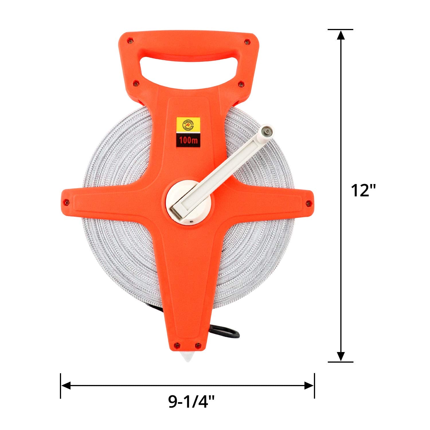 QWORK pivot hand reel enables quick rewinding and tidy storage