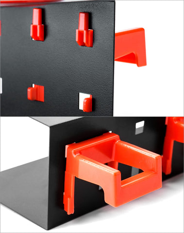 QWORK wall-mount storage boosts garage organization and speeds up cleaning routines