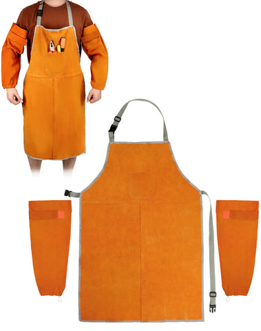 QWORK protective set suitable for BBQ and fireplace duties.