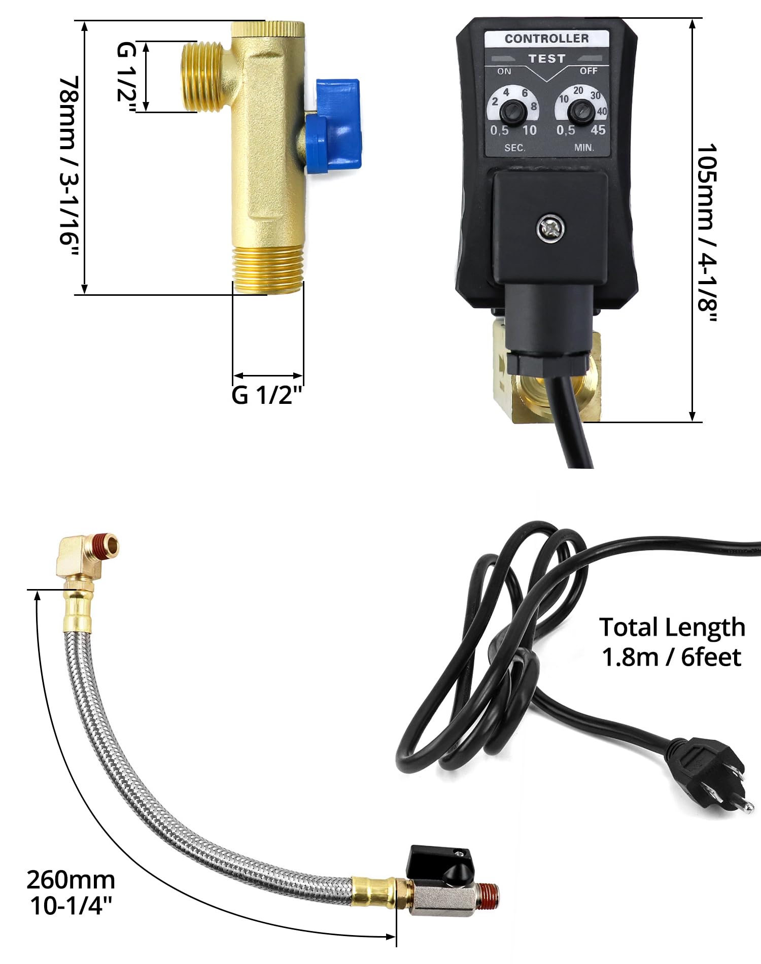 Valve rated for -40°C to 60°C in industrial environments