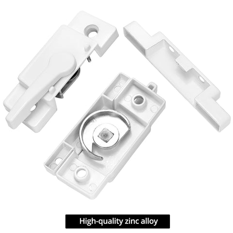 QWORK zinc alloy sash lock delivers durable wear resistance.