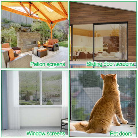 QWR durable mesh stands up to pets and weather.