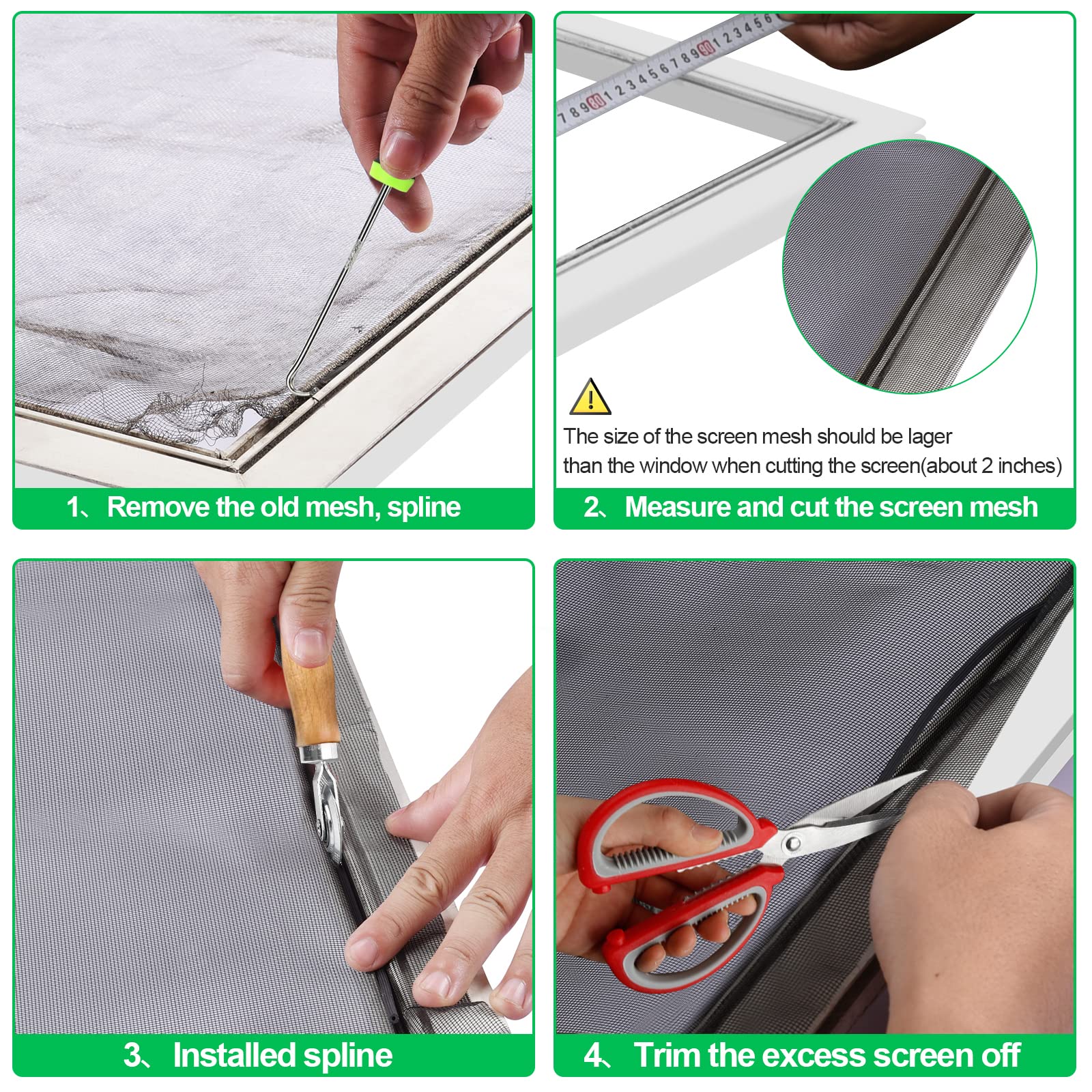 QWR mesh maintains clear visibility while allowing airflow.