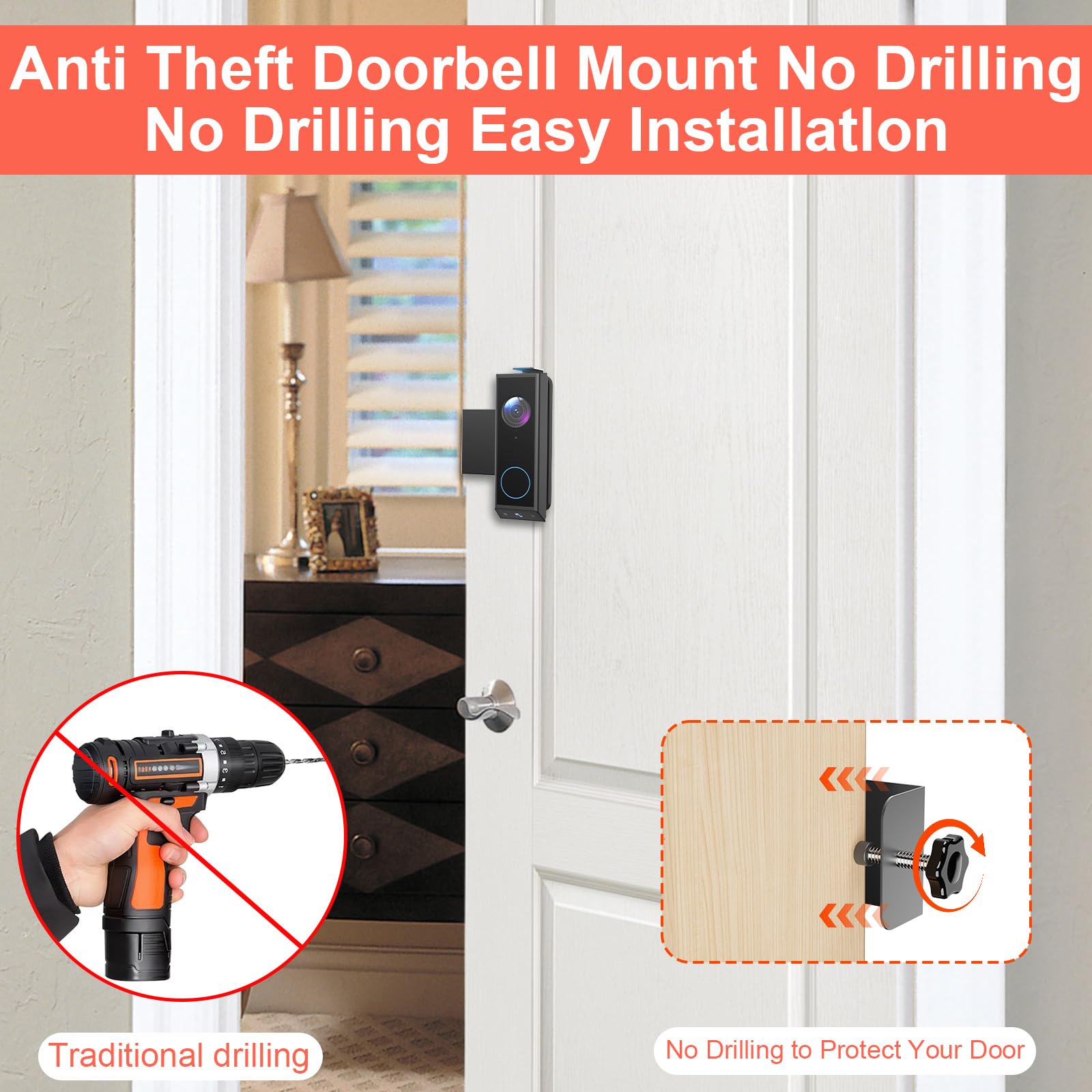 Qwwia doorbell mount kit includes tools and instructions