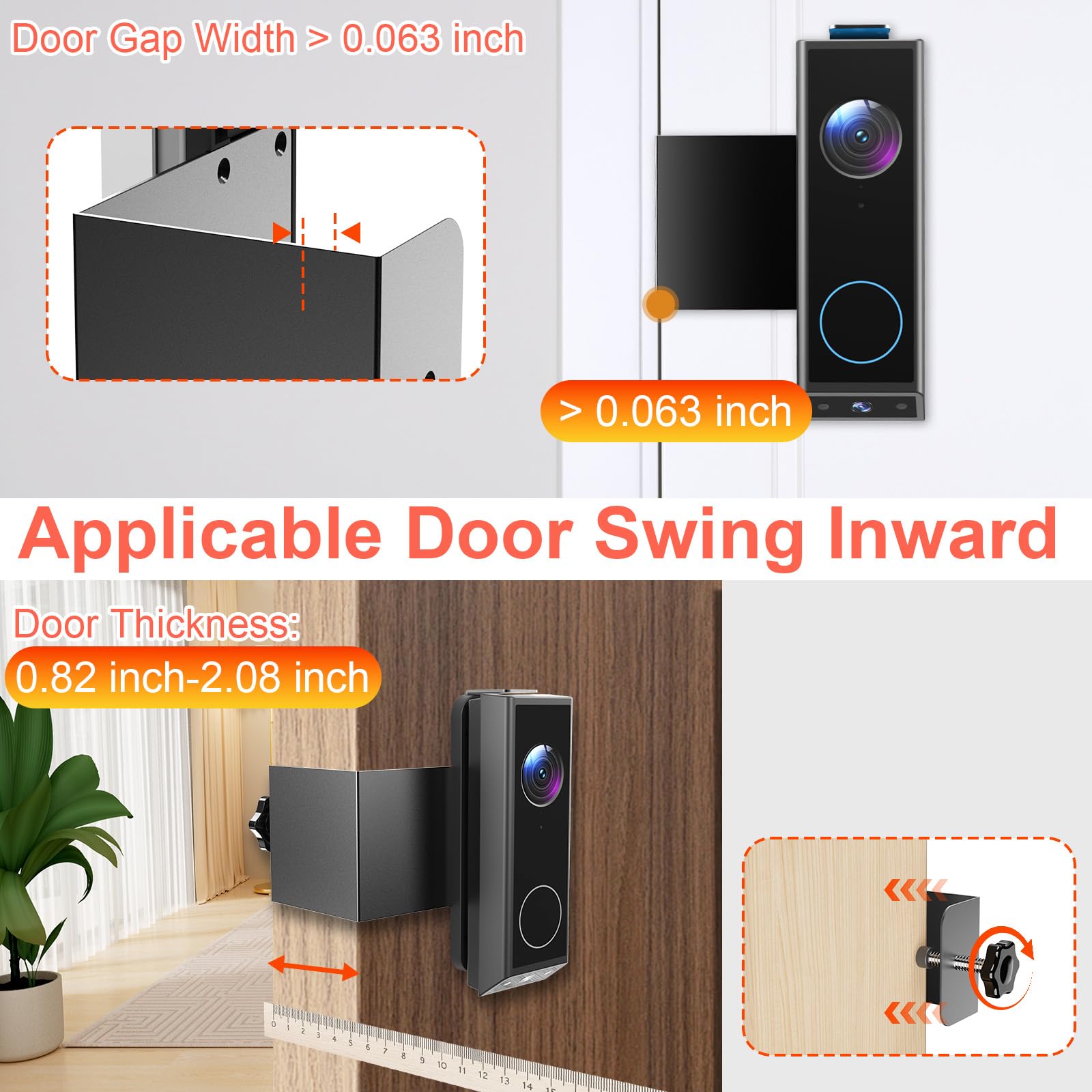 Qwwia premium metal and abs construction for durable mounting