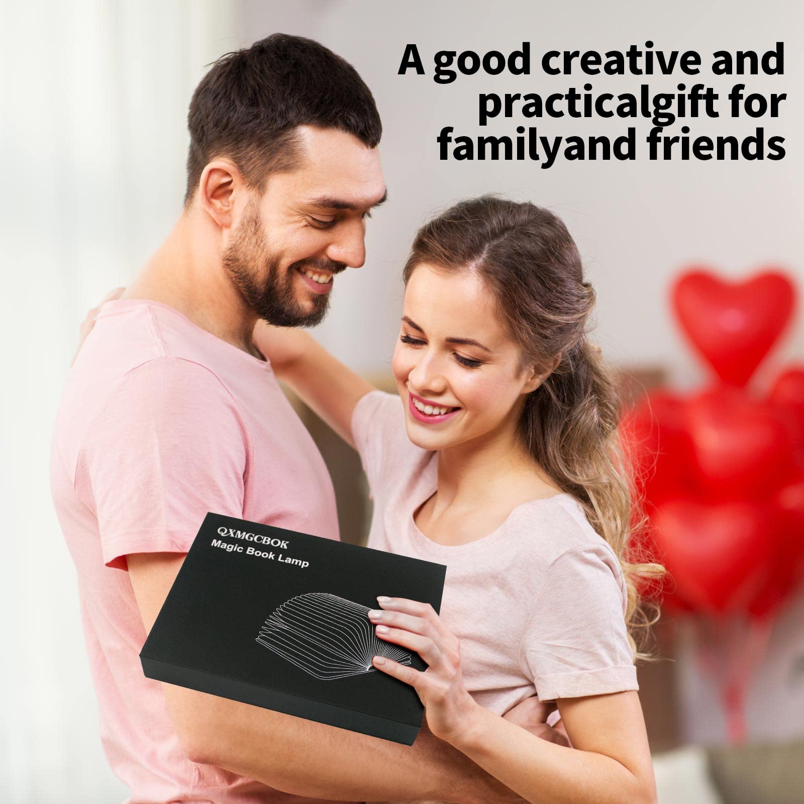 QXMGCBOK folding book lamp bedside use portable and handy