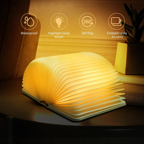QXMGCBOK folding book lamp gift packaging ready for gifting