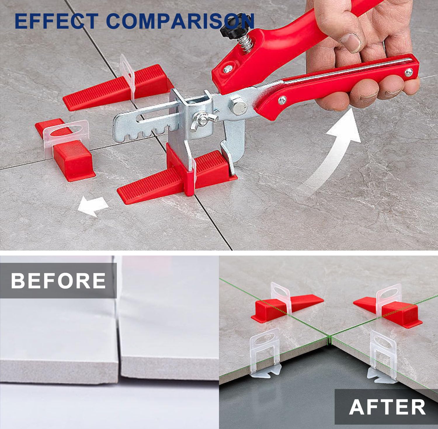 QXTXYZ PP-material spacers designed for durable professional tiling