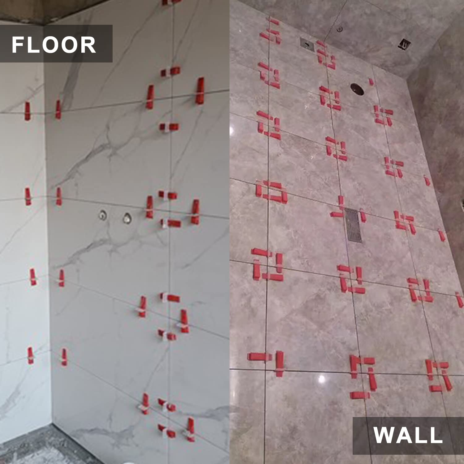 QXTXYZ professional ceramic and stone tile installation kit in use