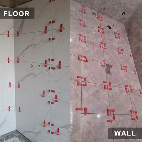 QXTXYZ professional ceramic and stone tile installation kit in use